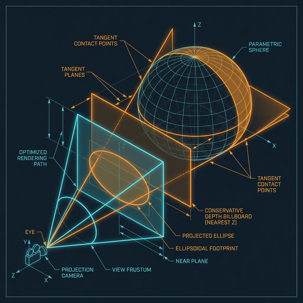 Optimisation de projection AABB des sphères
