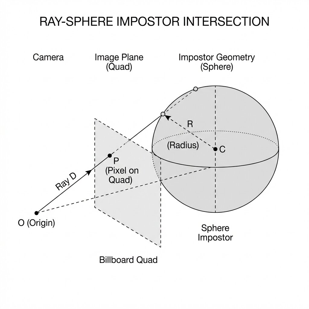 Ray-Sphere Impostor Intersection (Technical)
